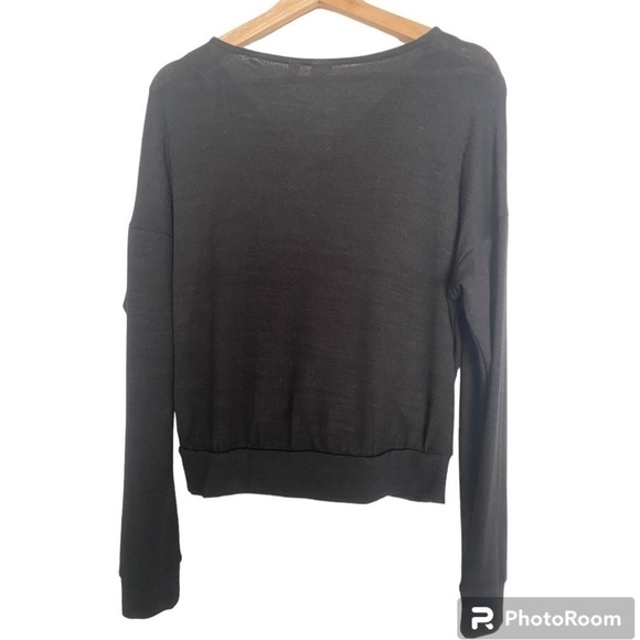 NWT GAP BLACK WRAP BLOUSE SIZE MEDIUM - Picture 4 of 4